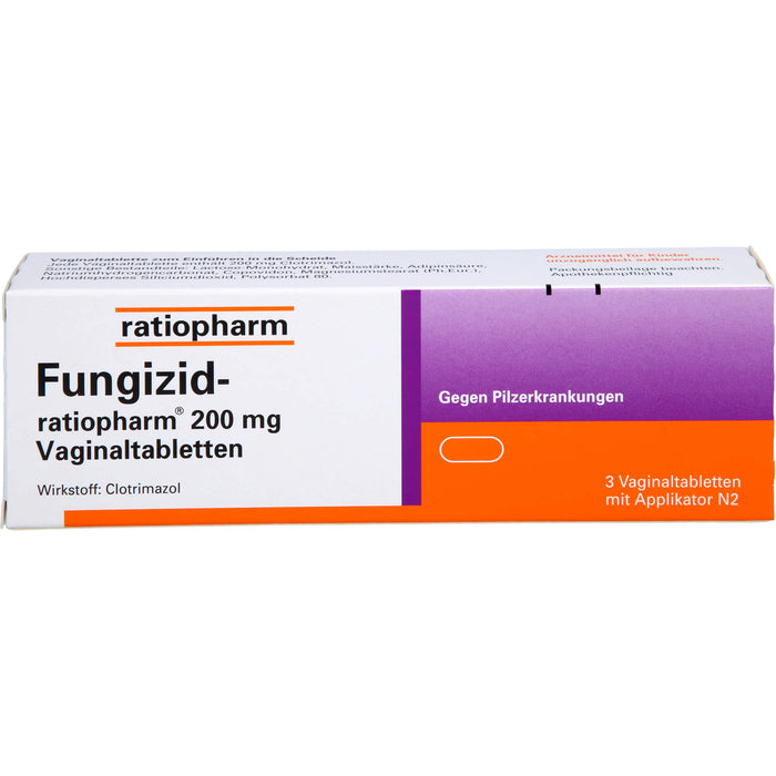 Fungizid-ratiopharm 200 mg Vaginaltabletten, 3 pc Tablettes