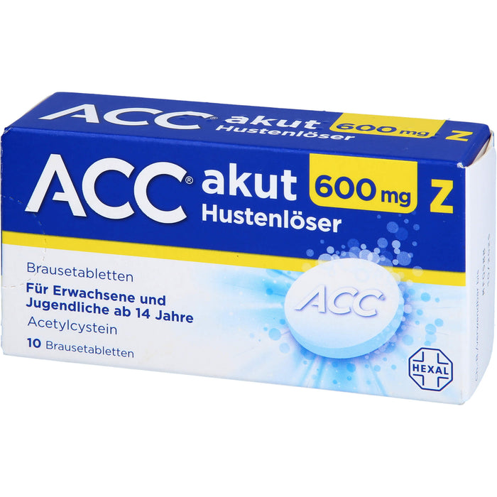 ACC akut 600 mg Z Hustenlöser Brausetabletten, 10 pc Tablettes