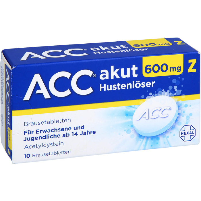 ACC akut 600 mg Z Hustenlöser Brausetabletten, 10 pc Tablettes