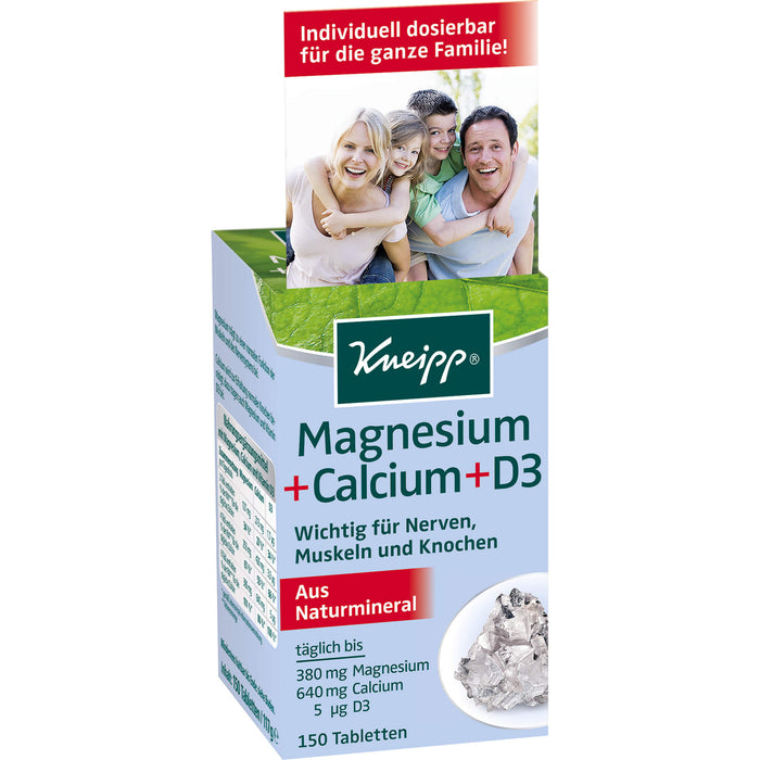 Kneipp Magnesium + Calcium + D3 Tabletten, 150 pcs. Tablets