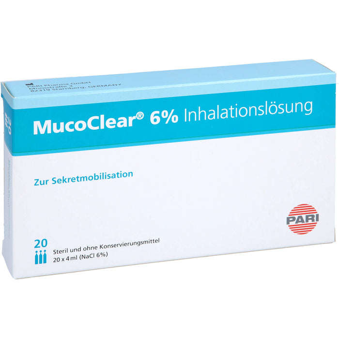 MucoClear 6 % NaCl Inhalationslösung, 20 St. Ampullen