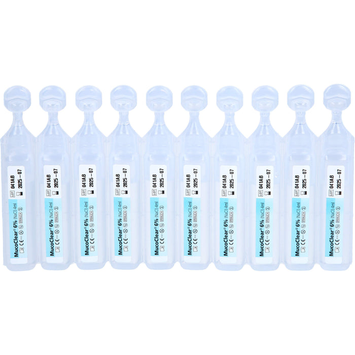 MucoClear 6 % NaCl Inhalationslösung, 20 pcs. Ampoules