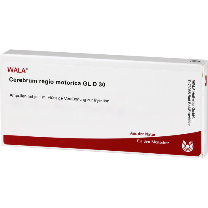 Cerebrum Regio Motor Gl D30 Wala Ampullen, 10X1 ml AMP