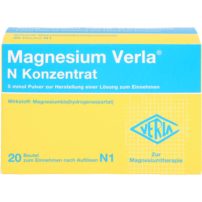 Magnesium Verla N Konzentrat Pulver, 20 pcs. Sachets