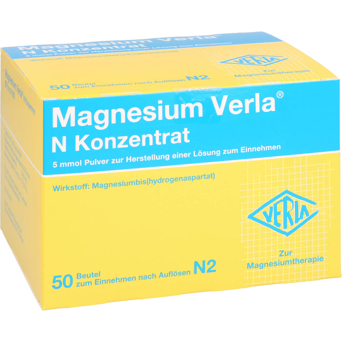 Magnesium Verla N Konzentrat Pulver, 50 pcs. Sachets