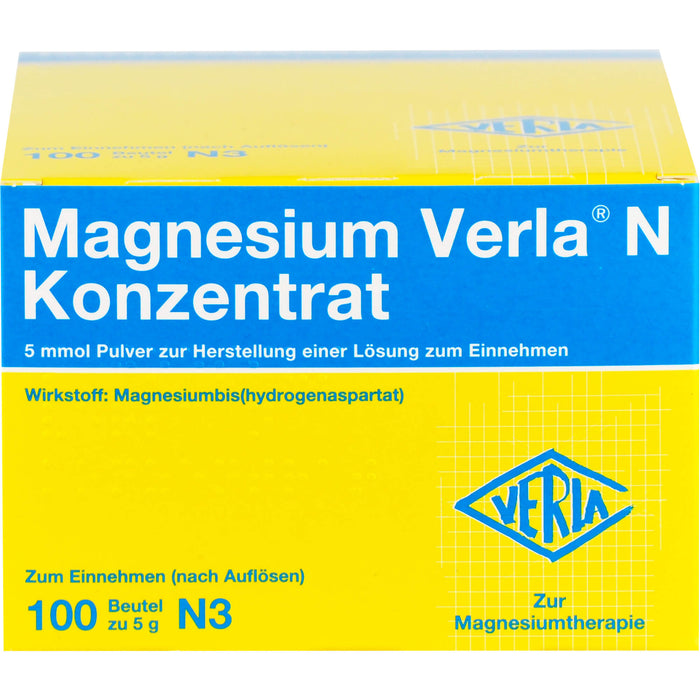 Magnesium Verla N Konzentrat Pulver, 100 pcs. Sachets