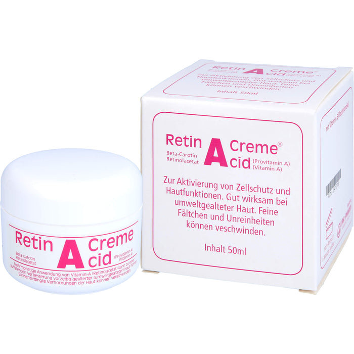 Retin A Cid Tiegel Creme gegen umweltbedingte Hautalterung, 50 ml Creme