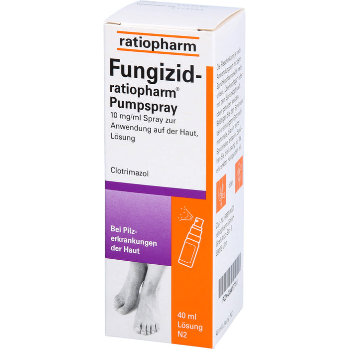 Fungizid-ratiopharm Pumpspray bei Pilzerkrankungen der Haut, 40 ml Lösung