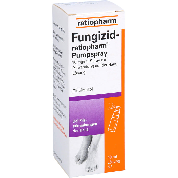 Fungizid-ratiopharm Pumpspray bei Pilzerkrankungen der Haut, 40 ml Solution