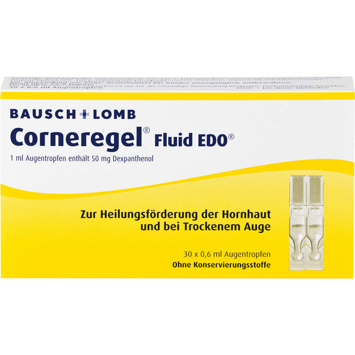 Corneregel Fluid EDO Augentropfen, 30 pc Pipettes à dose unique