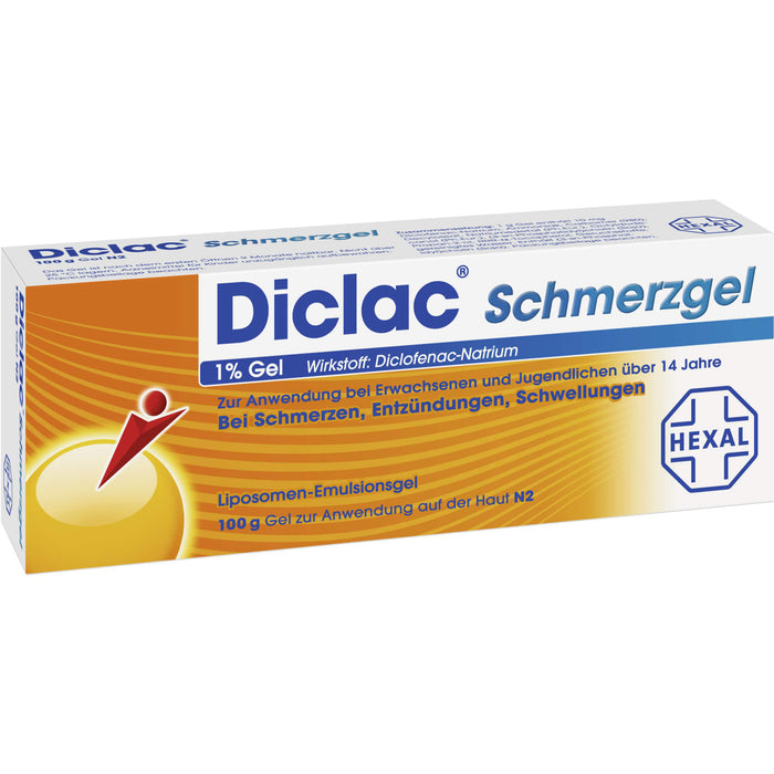 Diclac Schmerzgel bei Schmerzen, Entzündungen, Schwellungen, 100 g Gel