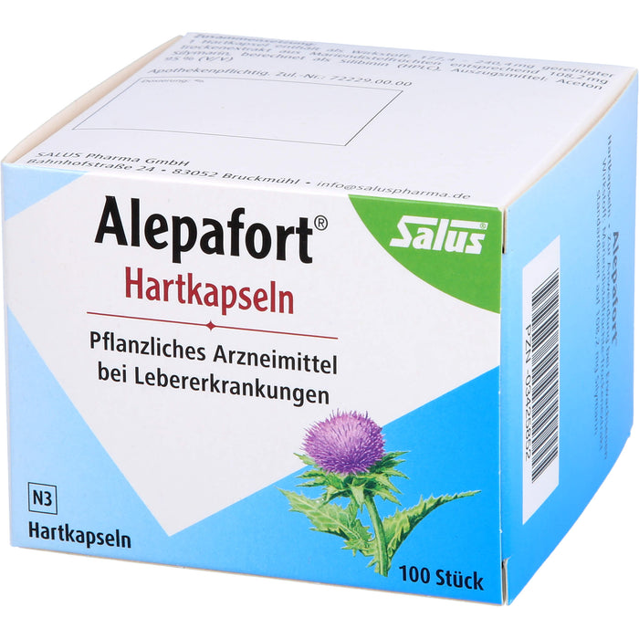 Salus Alepafort Kapseln bei Lebererkrankungen, 100 pcs. Capsules