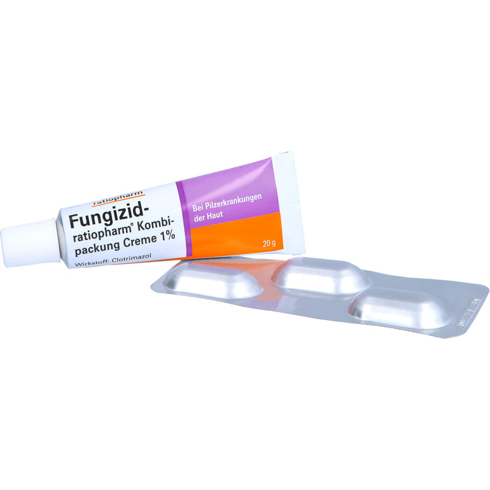 Fungizid-ratiopharm Kombipackung zur Behandlung von Pilzerkrankungen  im Scheidenbereich, 1 pcs. Combipack