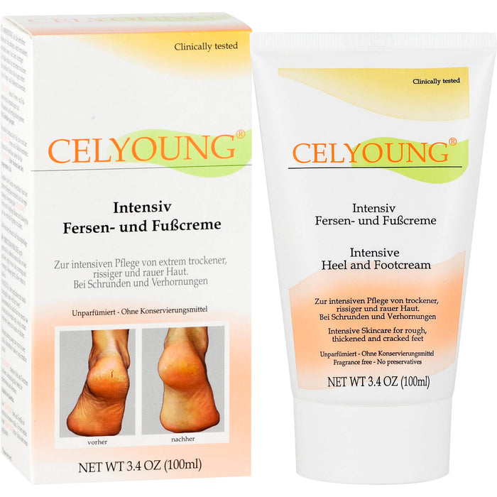 CELYOUNG Intensiv Fersen- und Fußcreme, 100 ml Crème