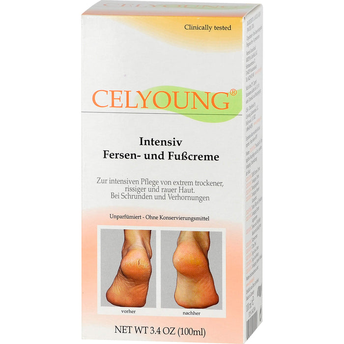 CELYOUNG Intensiv Fersen- und Fußcreme, 100 ml Cream