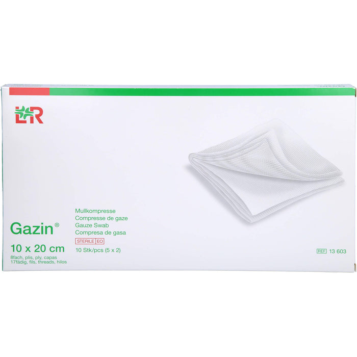 Gazin Kompressen steril 10x20cm, 5X2 St KOM