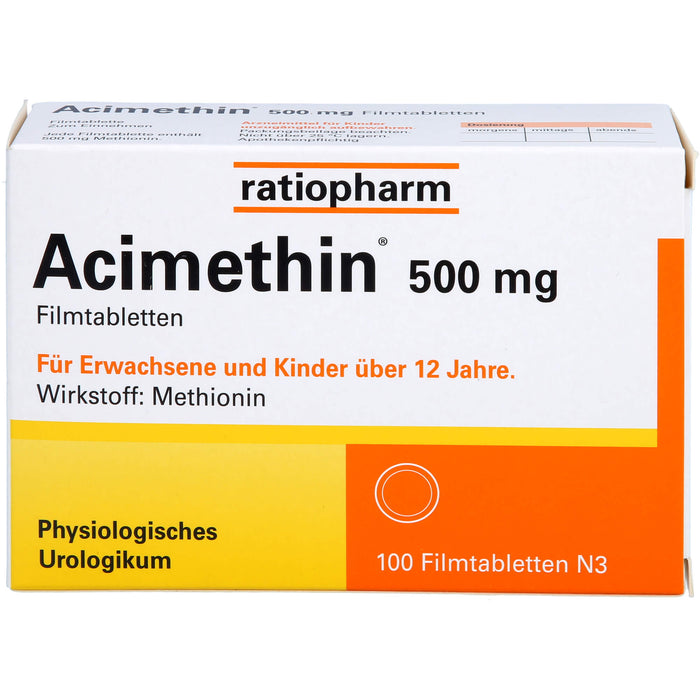 Acimethin 500 mg Filmtabletten physiologisches Urologikum, 100 pc Tablettes