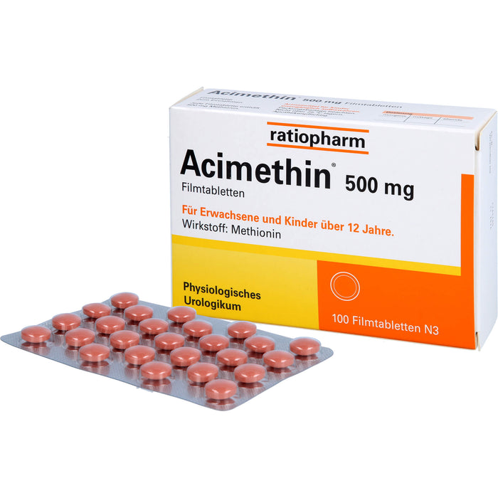 Acimethin 500 mg Filmtabletten physiologisches Urologikum, 100 pc Tablettes