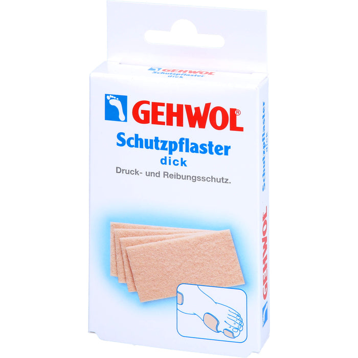 GEHWOL SCHUTZPFLASTER DICK, 4 pc Pansement