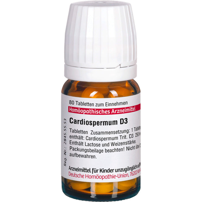 DHU Cardiospermum D3 Tabletten, 80 St. Tabletten