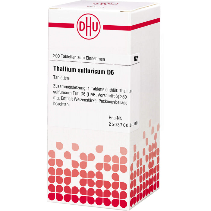 Thallium sulfuricum D6 DHU Tabletten, 200 St. Tabletten