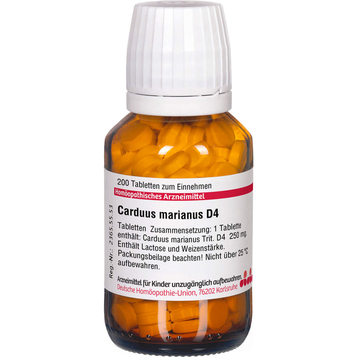 DHU Carduus marianus D4 Tabletten, 200 St. Tabletten