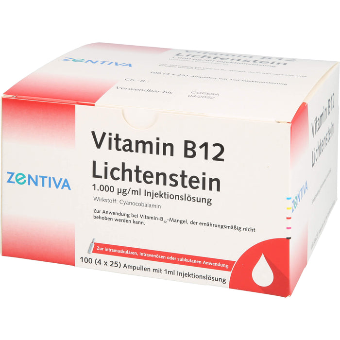 ZENTIVA Vitamin B 12 Lichtenstein Ampullen, 100 pc Ampoules