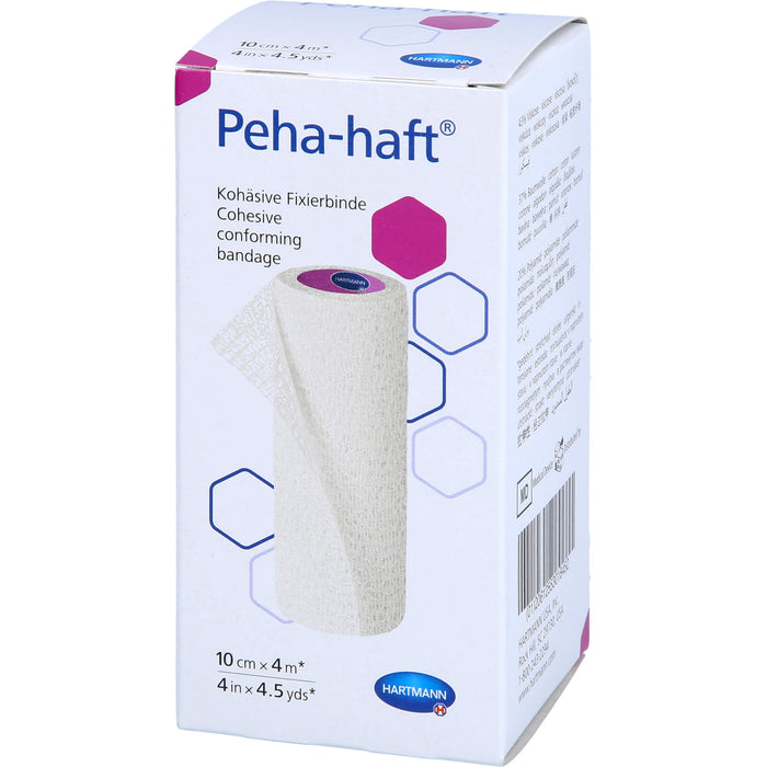 Peha-haft Latexfrei Fixierbinde 10 cm x 4 m, 1 pcs. Pack