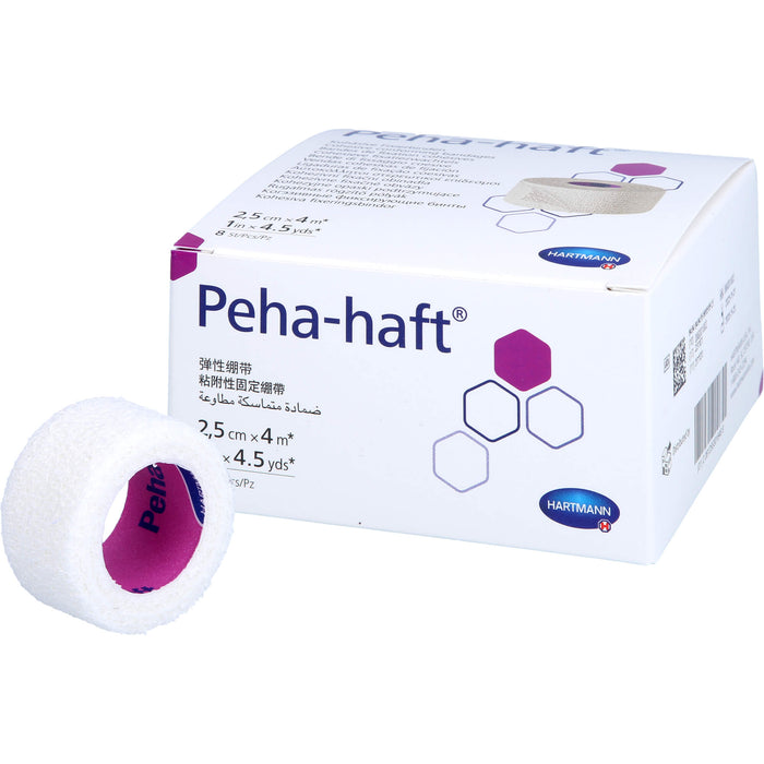 HARTMANN Peha-haft Latexfrei Fixierbinde 2,5 cm x 4 m, 8 pcs. Pack