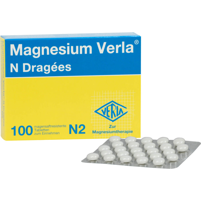 Magnesium Verla N Dragees, 100 pcs. Tablets