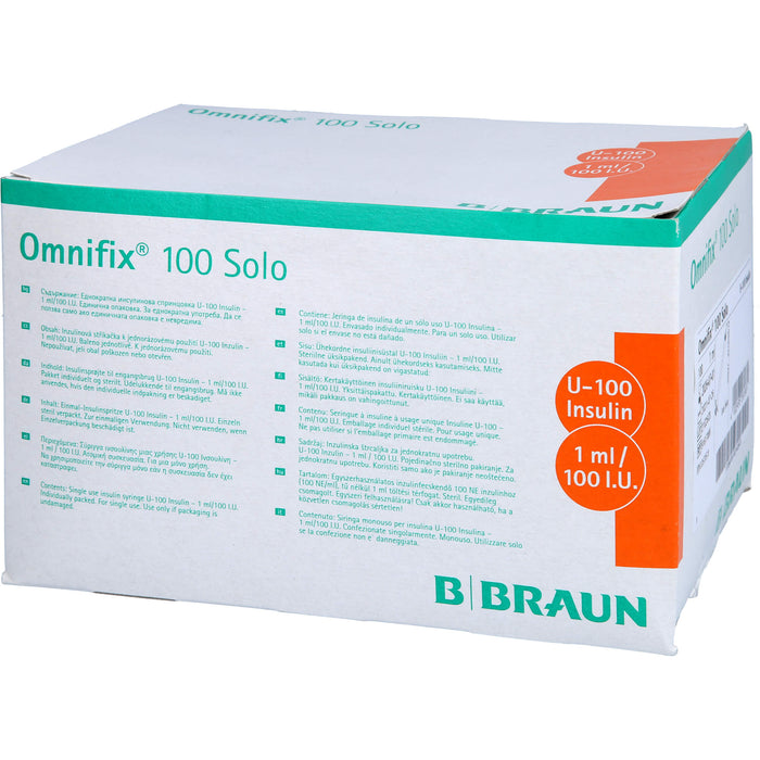 OMNIFIX 100 1,0ML/100 I.U., 100 St SRI