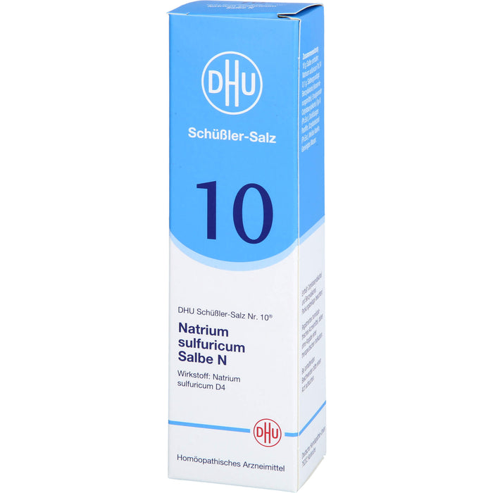 DHU Schüßler-Salz Nr. 10 Natrium sulfuricum N D4– Das Mineralsalz der inneren Reinigung – das Original, 50 g Onguent