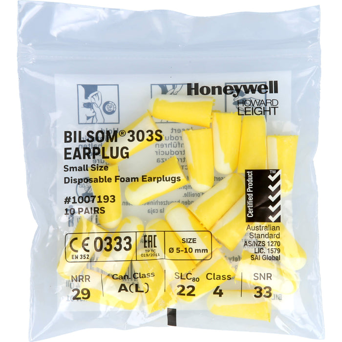 Howard Leight Bilsom 303 Gehörschutzstöpsel Gr. S, 20 pcs. Earplugs