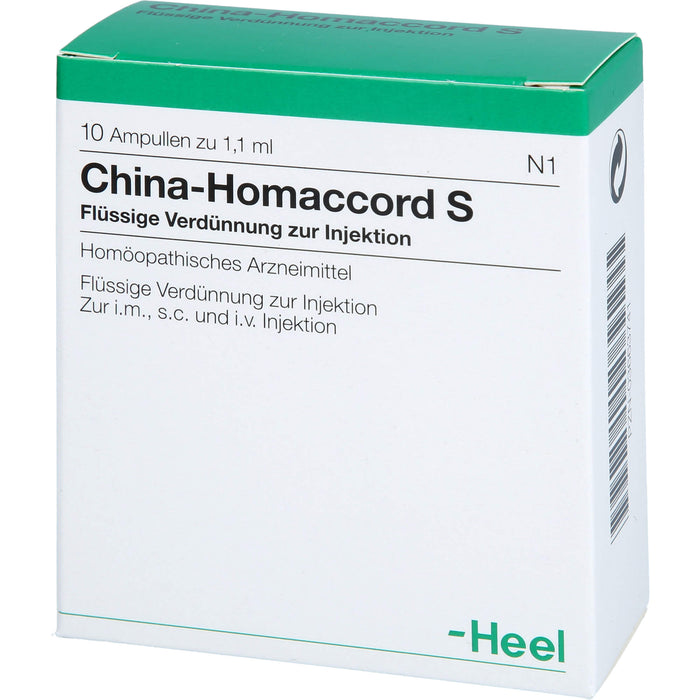 China-Homaccord S Inj.-Lsg., 10 St. Ampullen