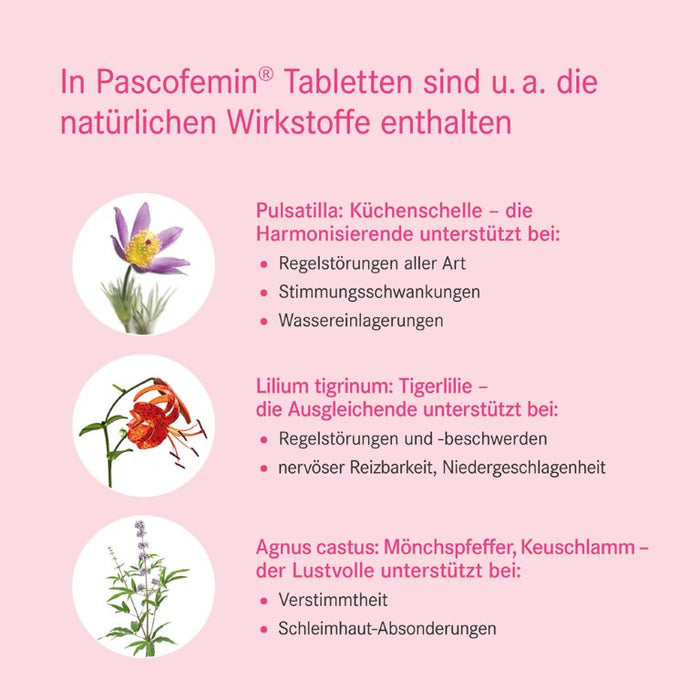 Pascofemin Tabletten bei Störungen der Regelblutung, 100 pcs. Tablets