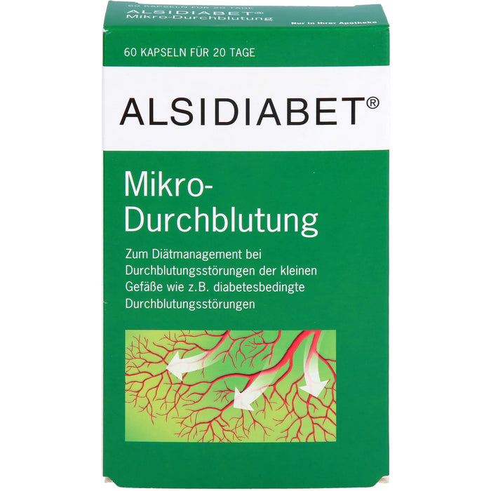 ALSIDIABET Mikro-Durchblutung Kapseln, 60 pcs. Capsules