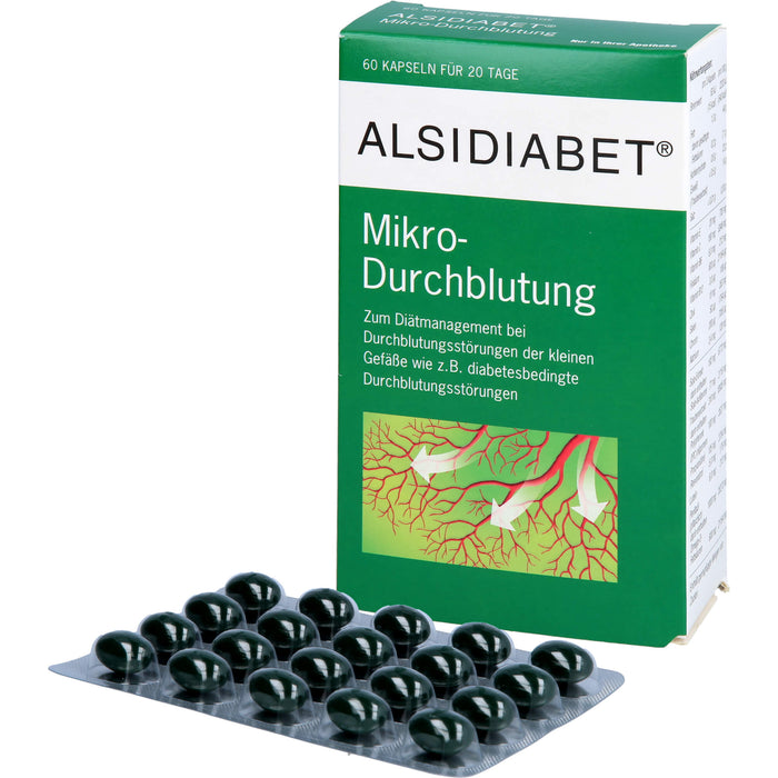 ALSIDIABET Mikro-Durchblutung Kapseln, 60 St. Kapseln