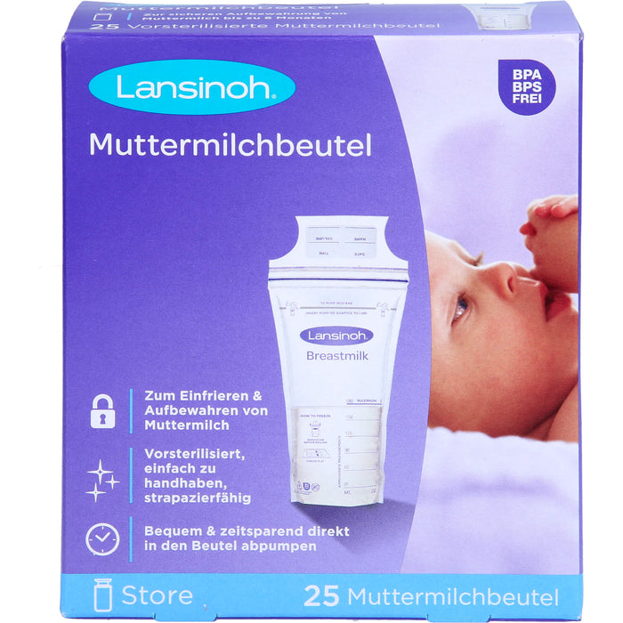 Lansinoh Muttermilchbeutel, 25 pcs. Sachets