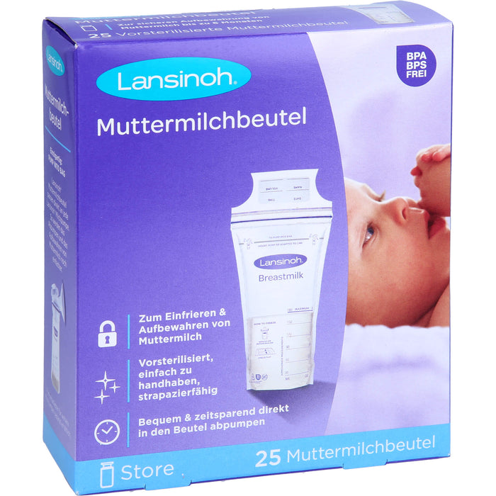 Lansinoh Muttermilchbeutel, 25 pcs. Sachets