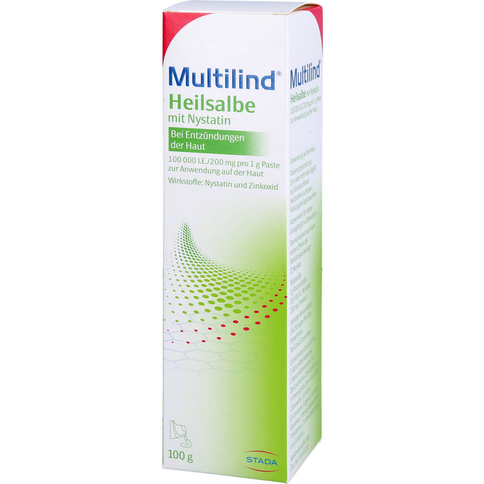 Multilind Heilsalbe mit Nystatin bei Entzündungen der Haut, 100 g Crème