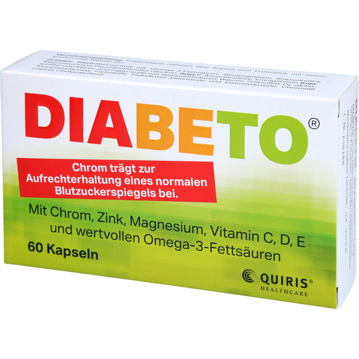 DIABETO Kapseln, 60 pcs. Capsules