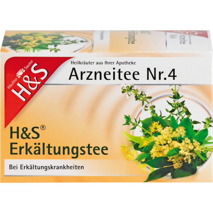 H&S Erkältungstee Arzneitee Nr. 4, 20 St. Filterbeutel