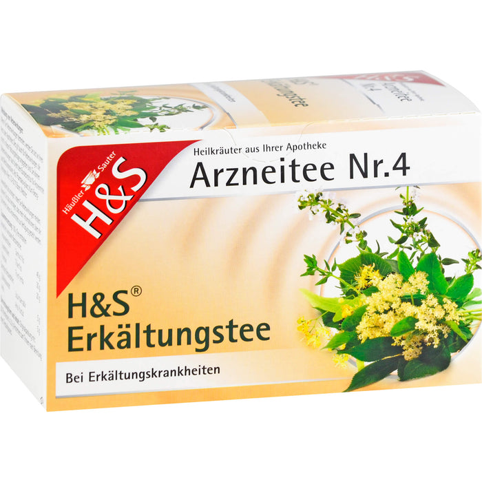 H&S Erkältungstee Arzneitee Nr. 4, 20 pcs. Filter bag