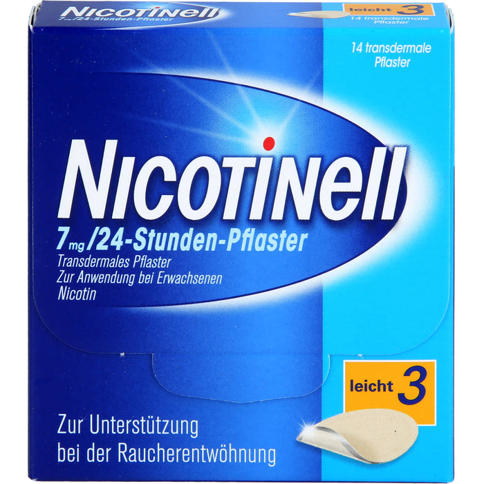 Nicotinell 7 mg/24-Stunden-Pflaster (bisher 17,5 mg) Stärke 3 (leicht), 14 pcs. Patch