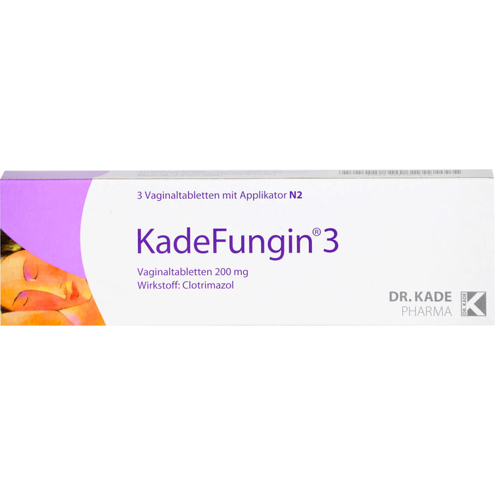 KadeFungin 3 Vaginaltabletten mit Applikator, 3 pc Tablettes