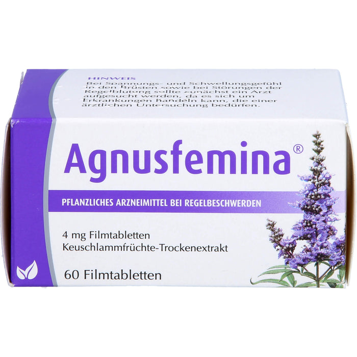 Agnusfemina 4 mg Filmtabletten bei Regelbeschwerden, 60 St. Tabletten