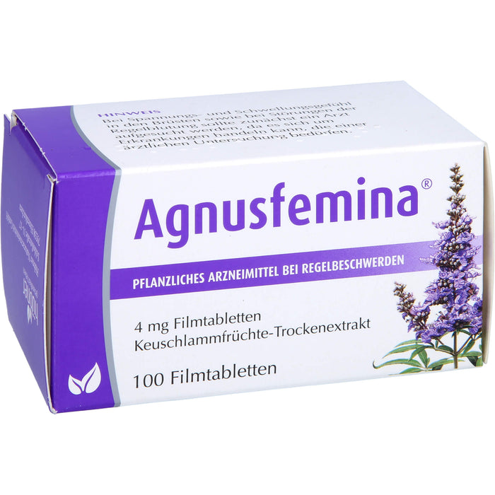 Agnusfemina 4 mg Filmtabletten bei Regelbeschwerden, 100 pc Tablettes