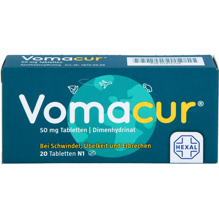 Vomacur 50 mg Tabletten, 20 pc Tablettes