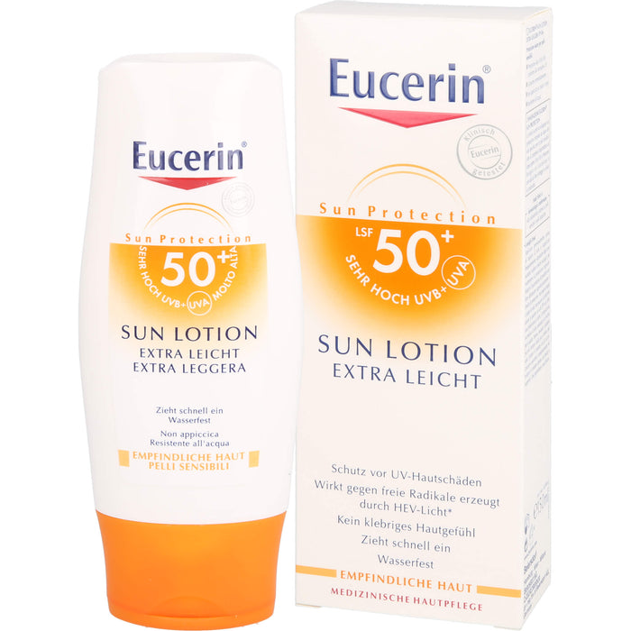 Eucerin Sensitive Protect Sun Lotion Extra Light LSF 50+, 150 ml Lotion