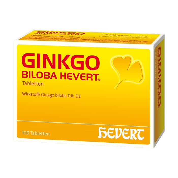 Ginkgo Biloba Hevert Tabletten, 100 pcs. Tablets